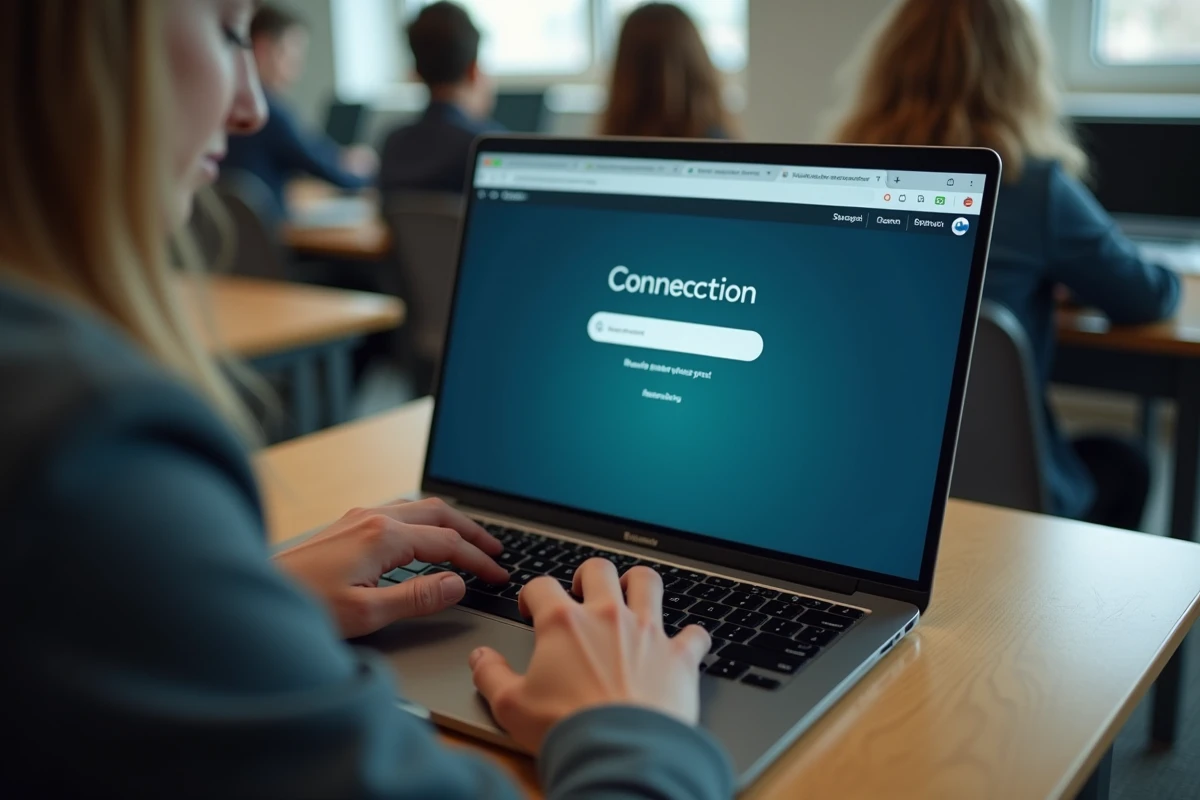 Écran d'ordinateur affichant une erreur de connexion au portail LSU de l'académie de Versailles